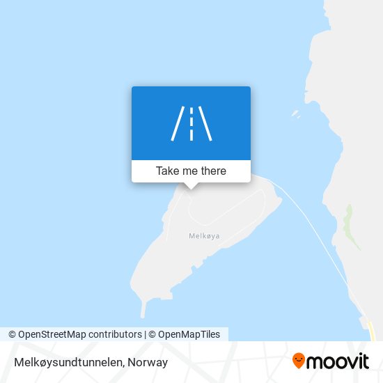 Melkøysundtunnelen map