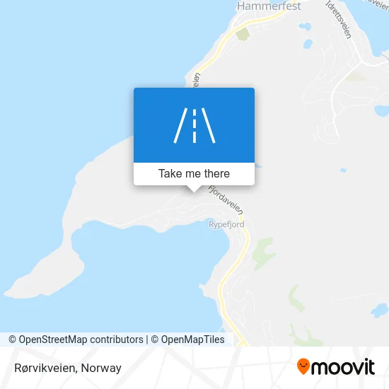Rørvikveien map