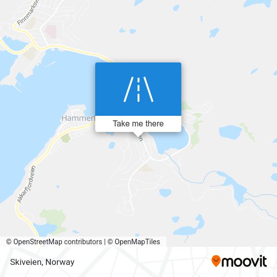 Skiveien map