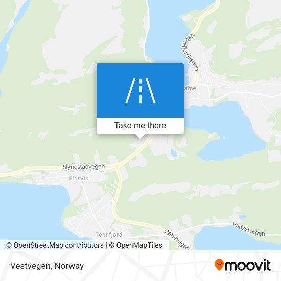 Vestvegen map