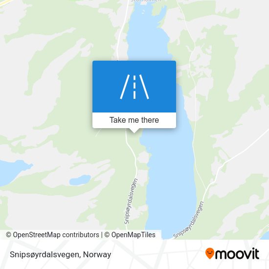 Snipsøyrdalsvegen map