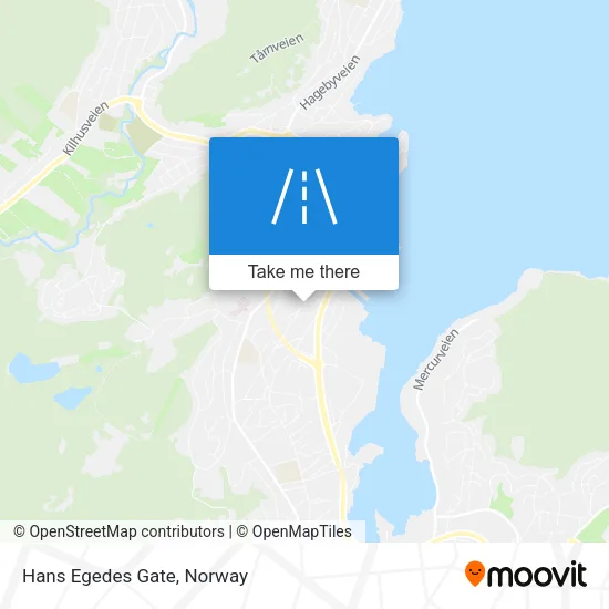 Hans Egedes Gate map
