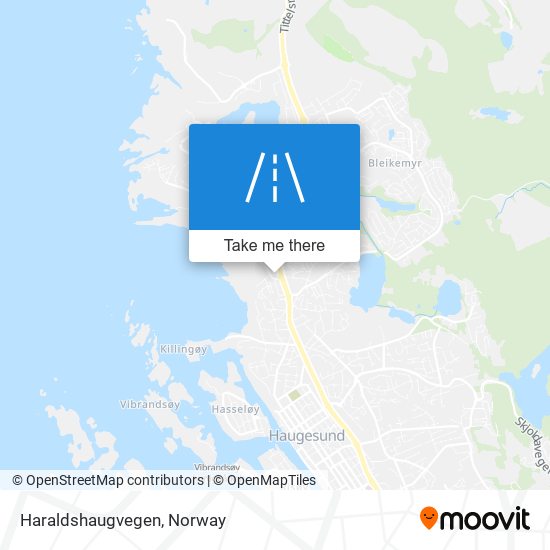 Haraldshaugvegen map