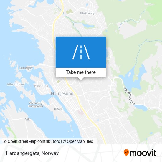 Hardangergata map