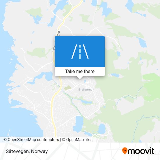 Såtevegen map