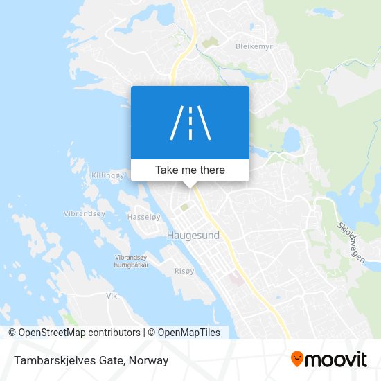 Tambarskjelves Gate map