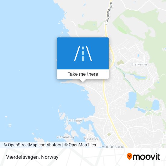 Værdølavegen map