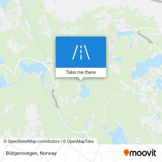 Blåtjønnvegen map