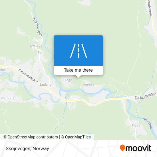 Skojevegen map