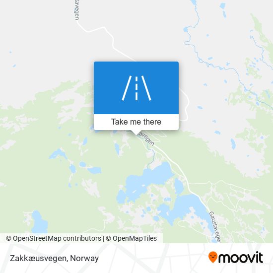 Zakkæusvegen map