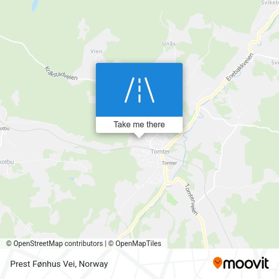 Prest Fønhus Vei map