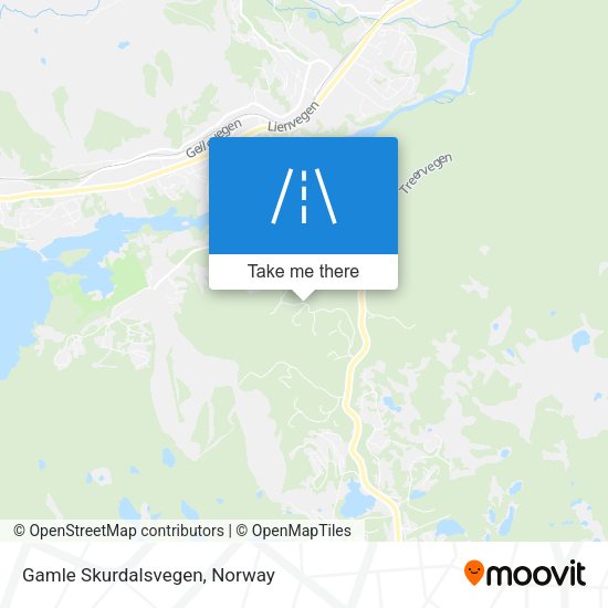 Gamle Skurdalsvegen map