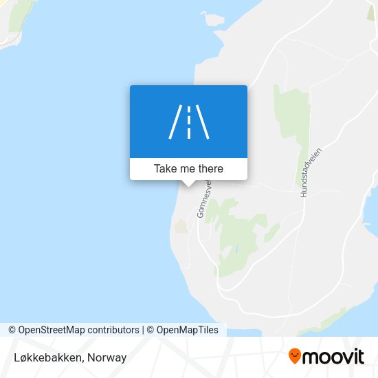 Løkkebakken map