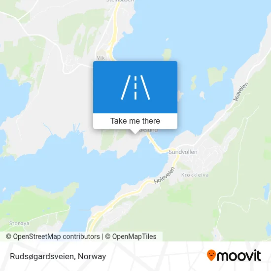 Rudsøgardsveien map