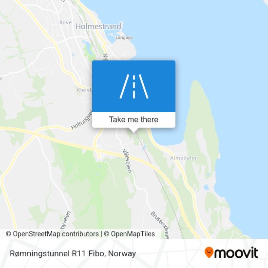 Rømningstunnel R11 Fibo map