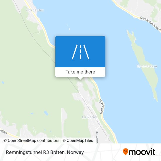 Rømningstunnel R3 Bråten map