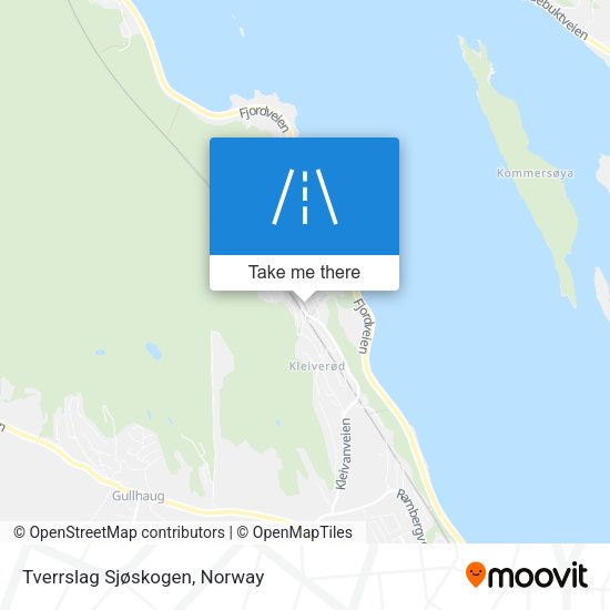 Tverrslag Sjøskogen map