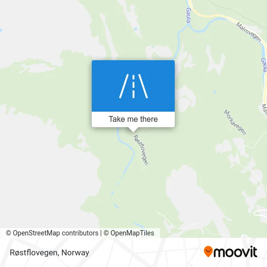 Røstflovegen map