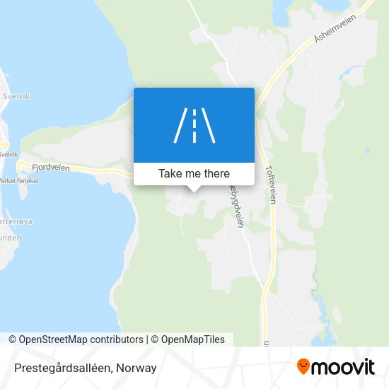 Prestegårdsalléen map