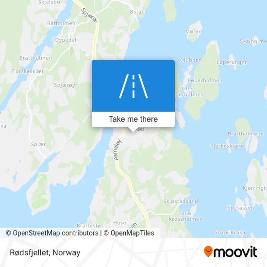 Rødsfjellet map