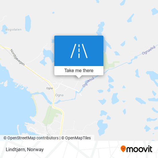 Lindtjørn map