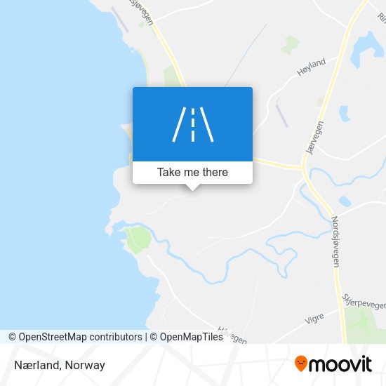 Nærland map