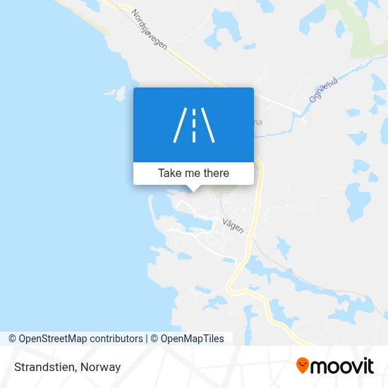 Strandstien map