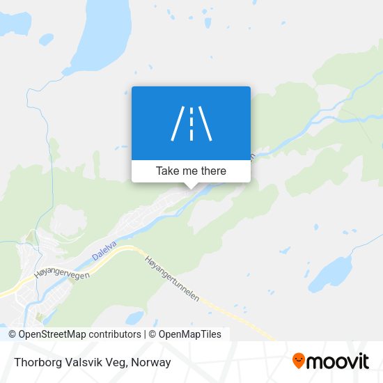 Thorborg Valsvik Veg map