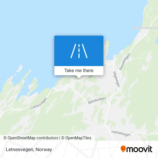 Letnesvegen map