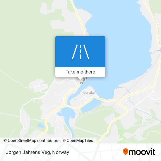 Jørgen Jahrens Veg map