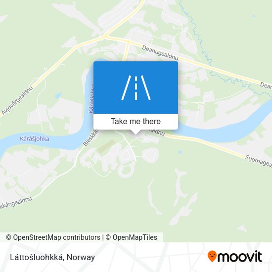 Láttošluohkká map