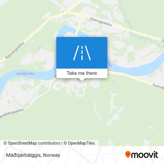 Máđiijárbálggis map