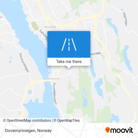 Dovamyrsvegen map