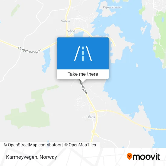 Karmøyvegen map