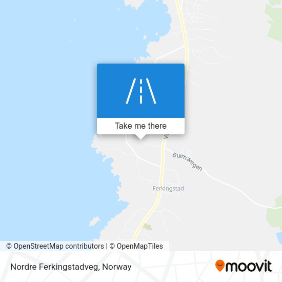Nordre Ferkingstadveg map
