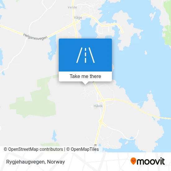 Rygjehaugvegen map