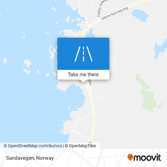 Sandavegen map