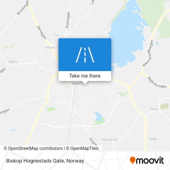 Biskop Hognestads Gate map