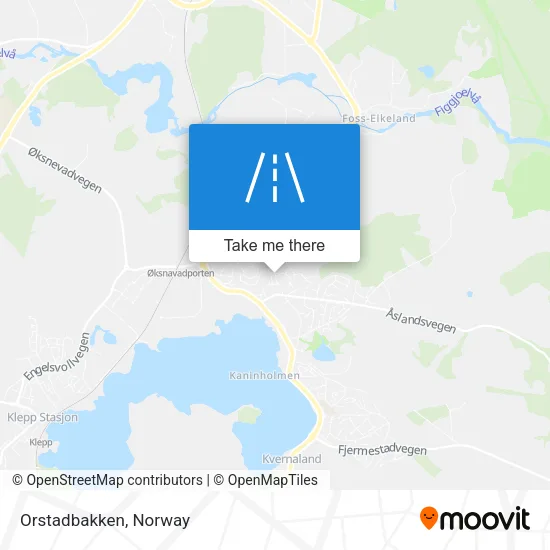 Orstadbakken map