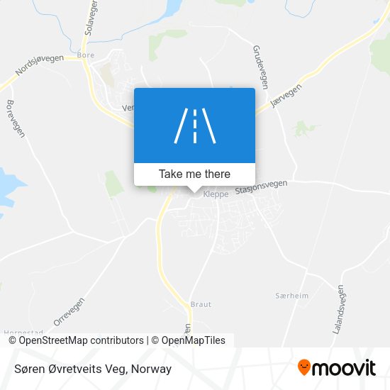 Søren Øvretveits Veg map