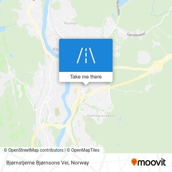 Bjørnstjerne Bjørnsons Vei map