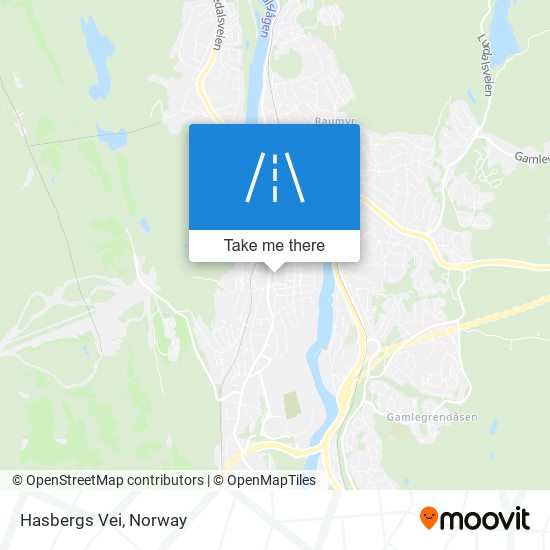 Hasbergs Vei map