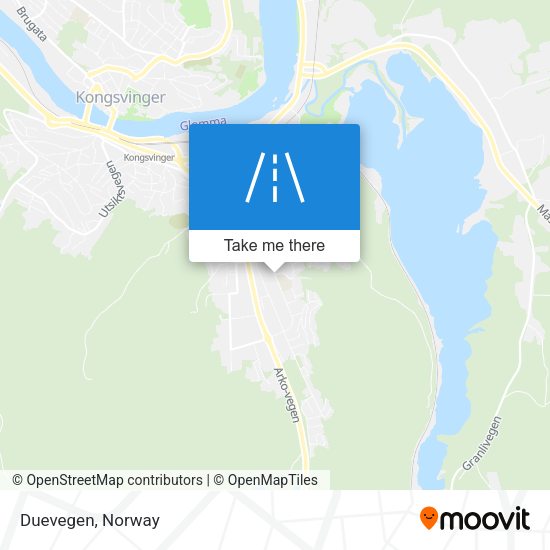 Duevegen map