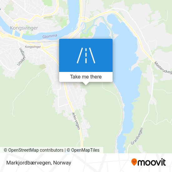 Markjordbærvegen map