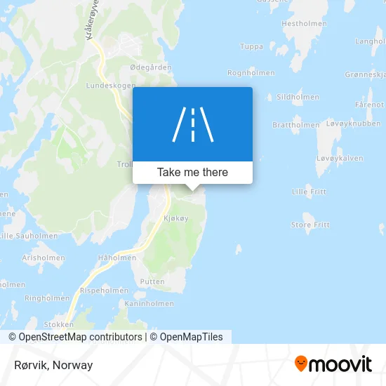 Rørvik map