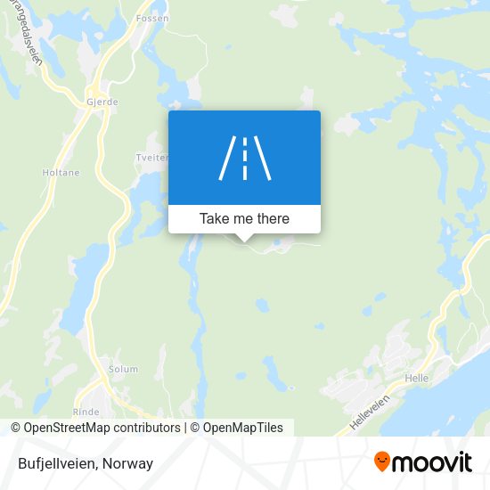 Bufjellveien map