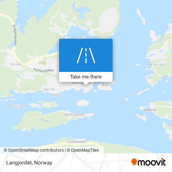 Langjordet map