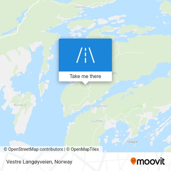 Vestre Langøyveien map