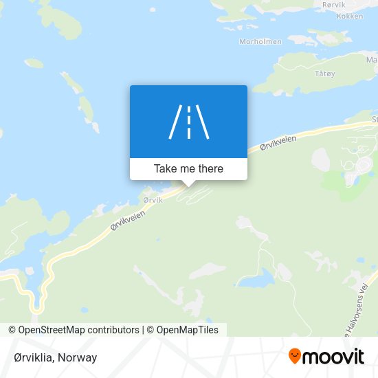 Ørviklia map