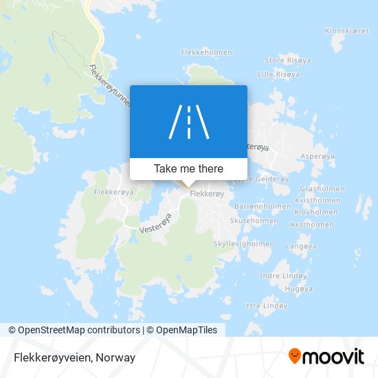 Flekkerøyveien map